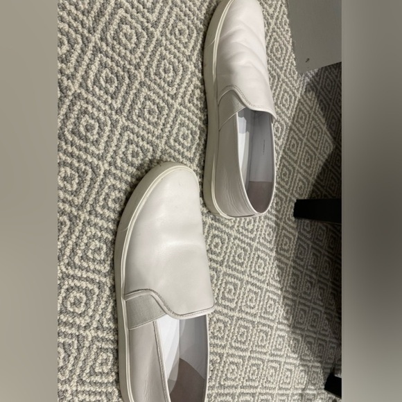 Vince white leather slip on sneakers - Picture 3 of 6